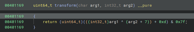 Transform-function